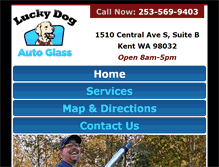 Tablet Screenshot of luckydogglass.com